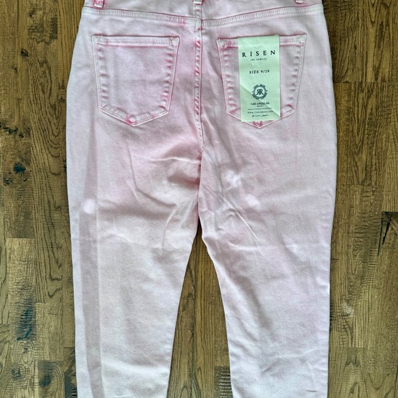 NWT Risen Pink Acid Wash High Waist Skinny Jeans Women's Size 9 29 - Picture 7 of 11